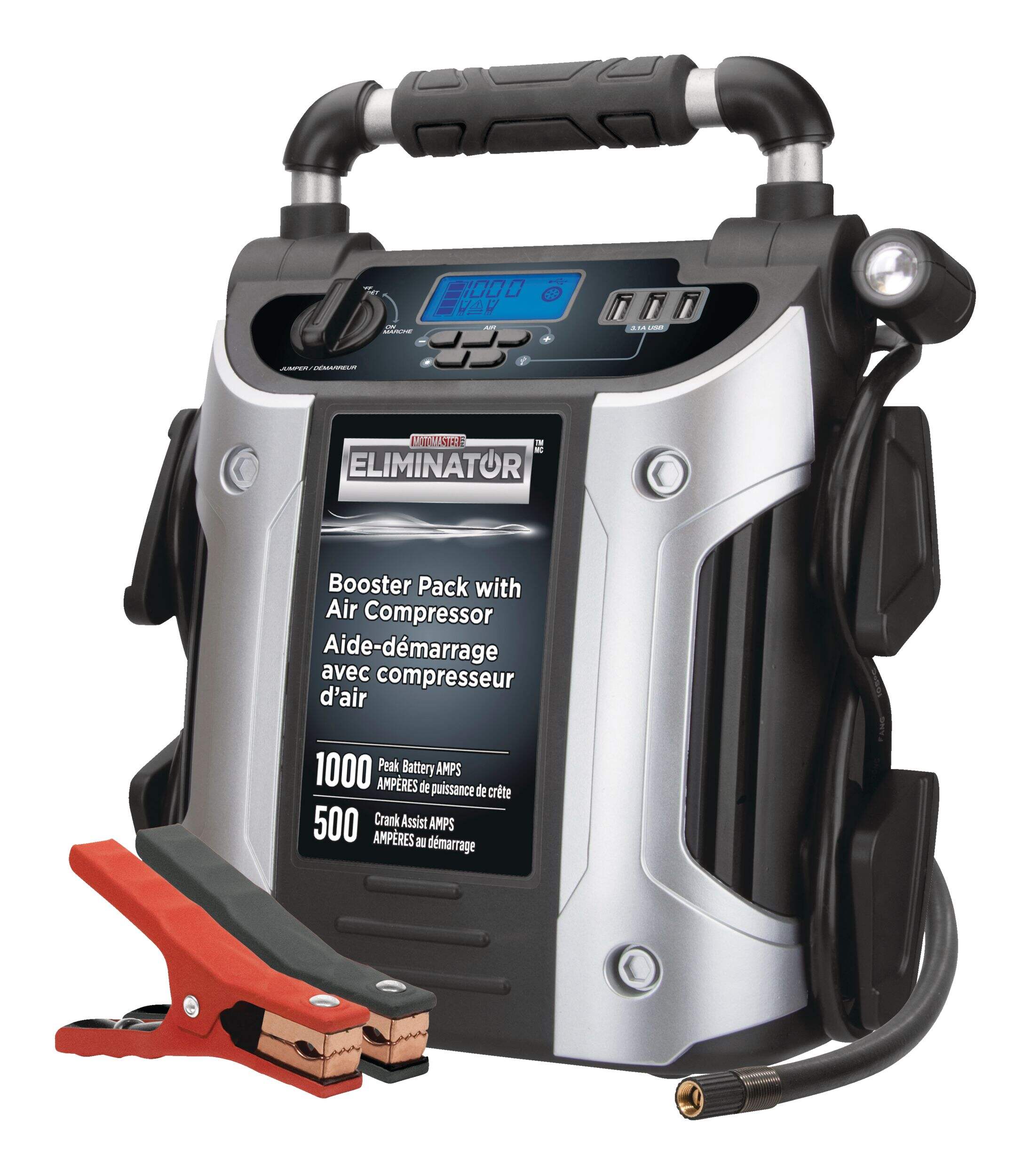 MotoMaster Eliminator Booster Pack/Jump Starter, With AutoStop Digital