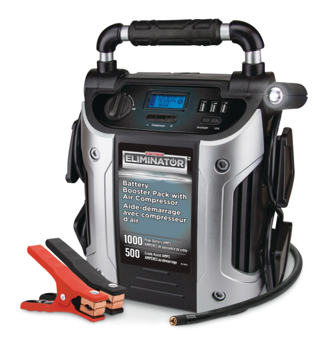 MotoMaster Eliminator Booster Pack/Jump Starter, With Auto-Stop Digital ...