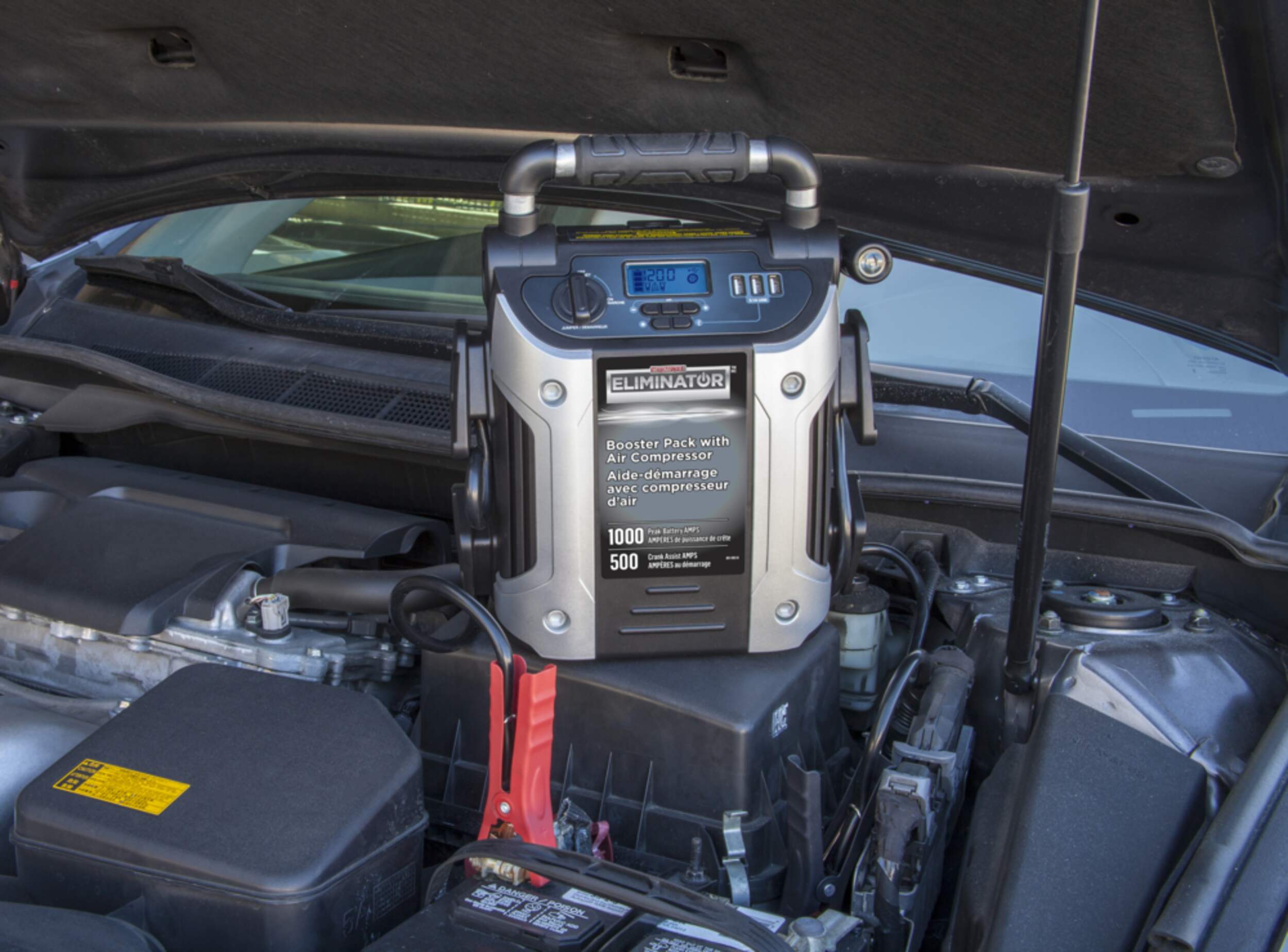 MotoMaster Eliminator Booster Pack/Jump Starter, With AutoStop Digital