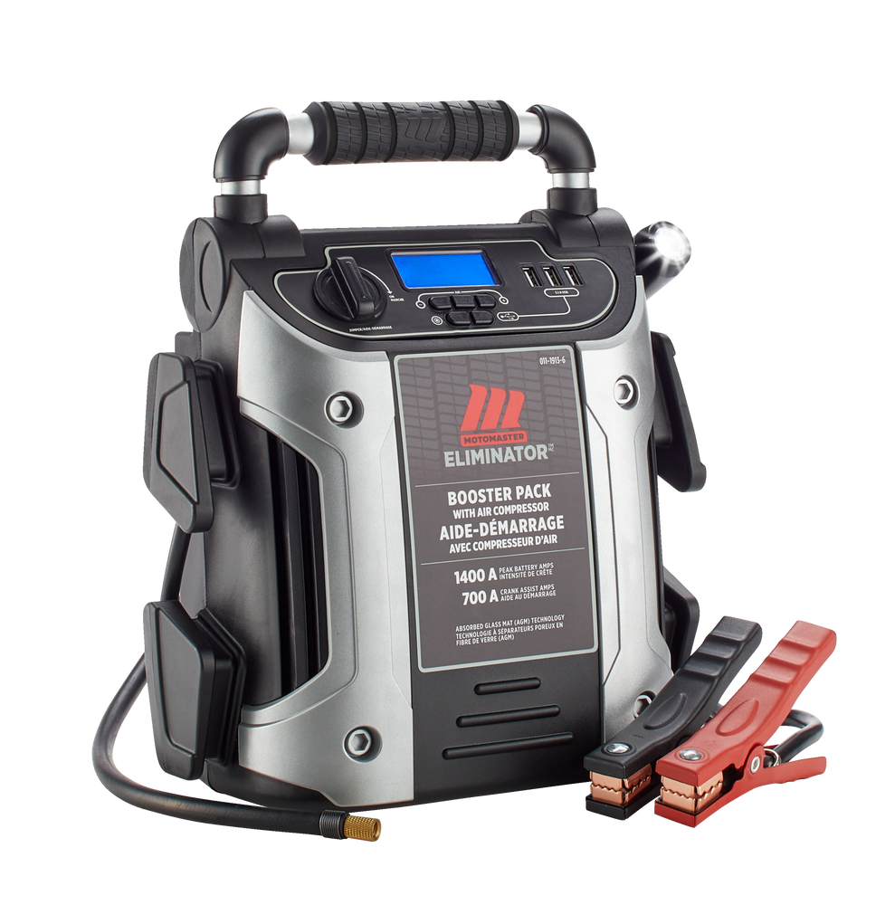 MotoMaster Eliminator Booster Pack/Jump Starter, With AutoStop Digital