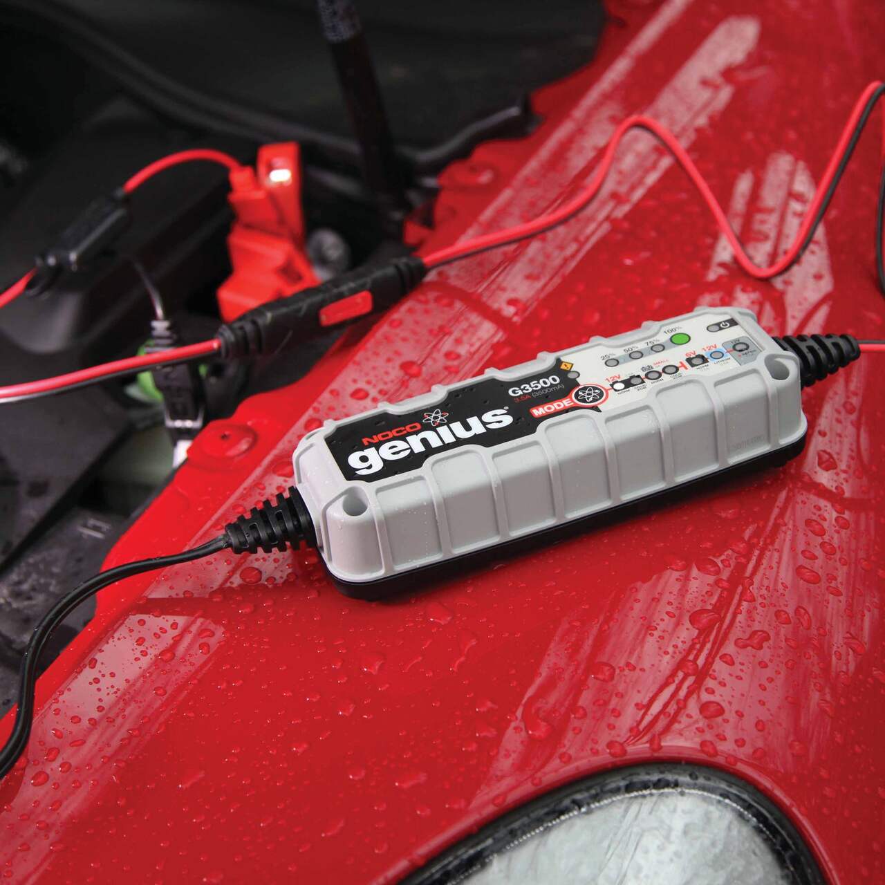 NOCO Genius Wicked Smart Multipurpose Battery Charger — 3.5 Amp, 6/12 Volt,  Model# G3500