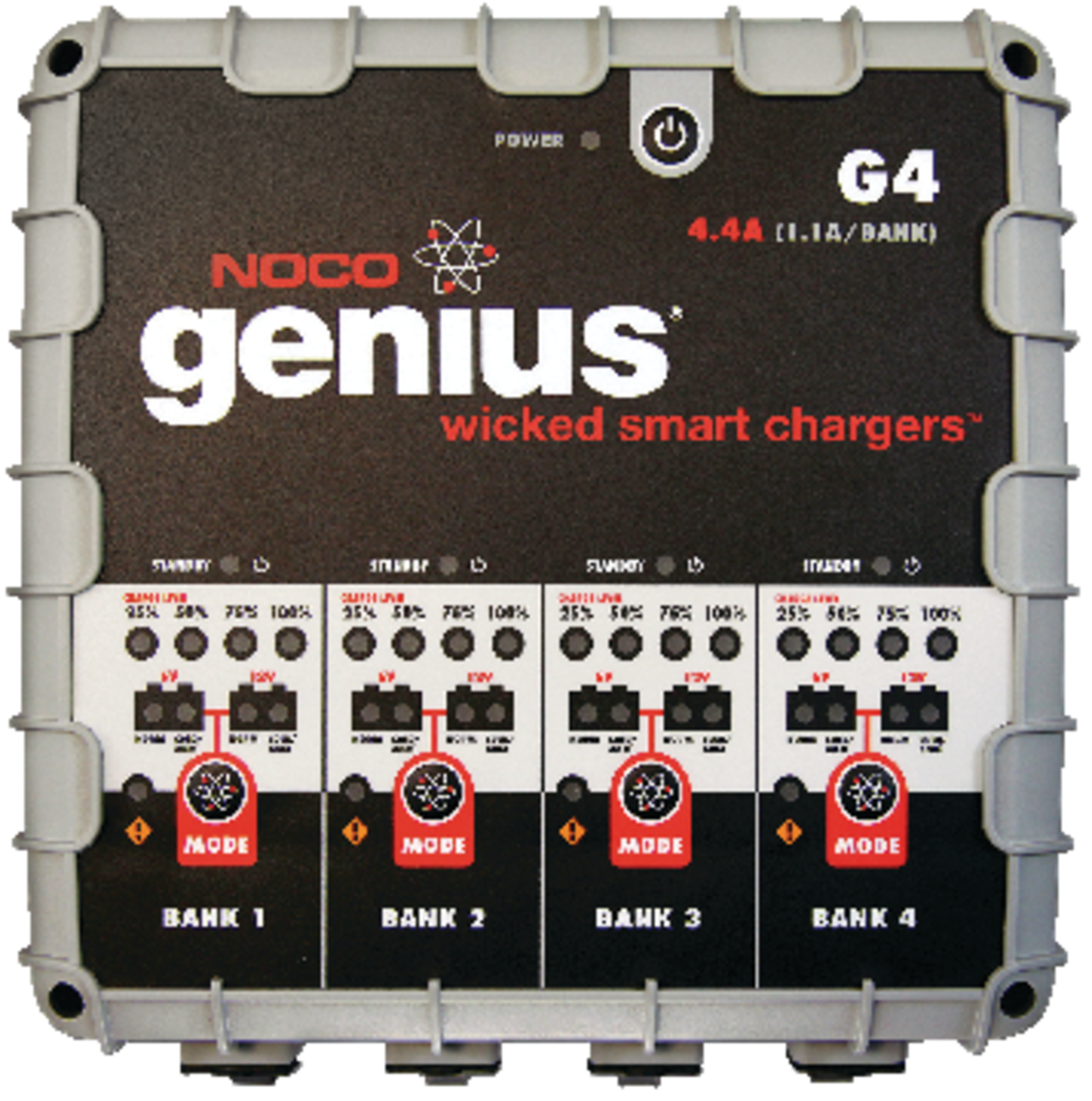 NOCO Genius G4 4-Bank Smart Battery Charger
