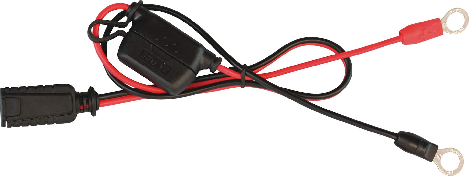 2 Pièces Câble de batterie, Câble de Chargeur Batterie de Voiture 12v fils  Rouges et Noirs avec Bornes à Anneau fil de Cuivre pour Camion, Moto