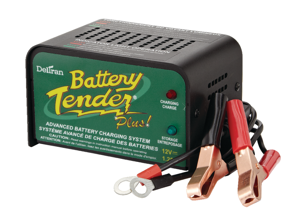 Battery Tender Plus Battery Charger/Maintainer, 1.25Amp, 12V