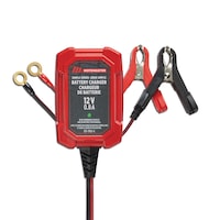 MotoMaster Simple Series Smart Battery Charger/Maintainer, Fully Automatic, 0.8-Amp, 12V Front_Flat