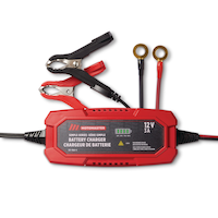 MotoMaster Simple Series Smart Battery Charger/Maintainer, Fully Automatic, 3-Amp, 12V Composite_or_Mixed