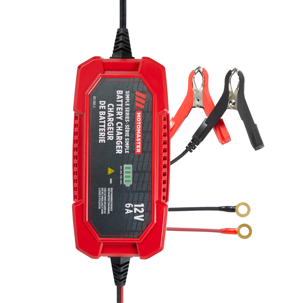 MotoMaster Simple Series Smart Battery Charger/Maintainer, Fully