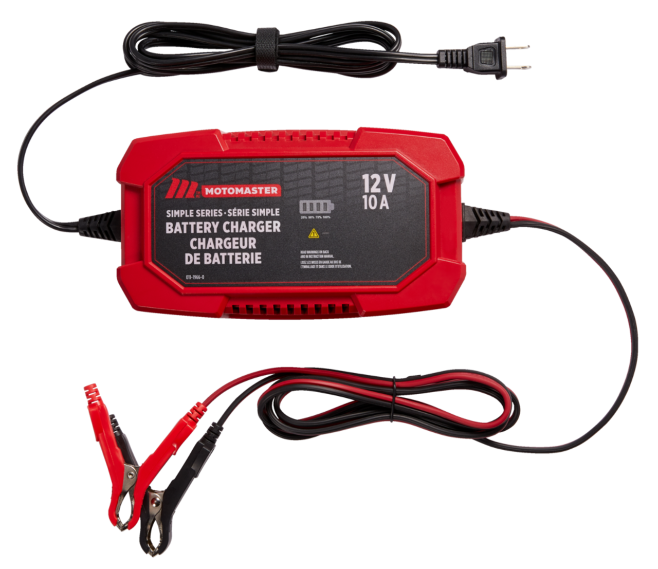 MotoMaster Simple Series Smart Battery Charger/Maintainer, Fully