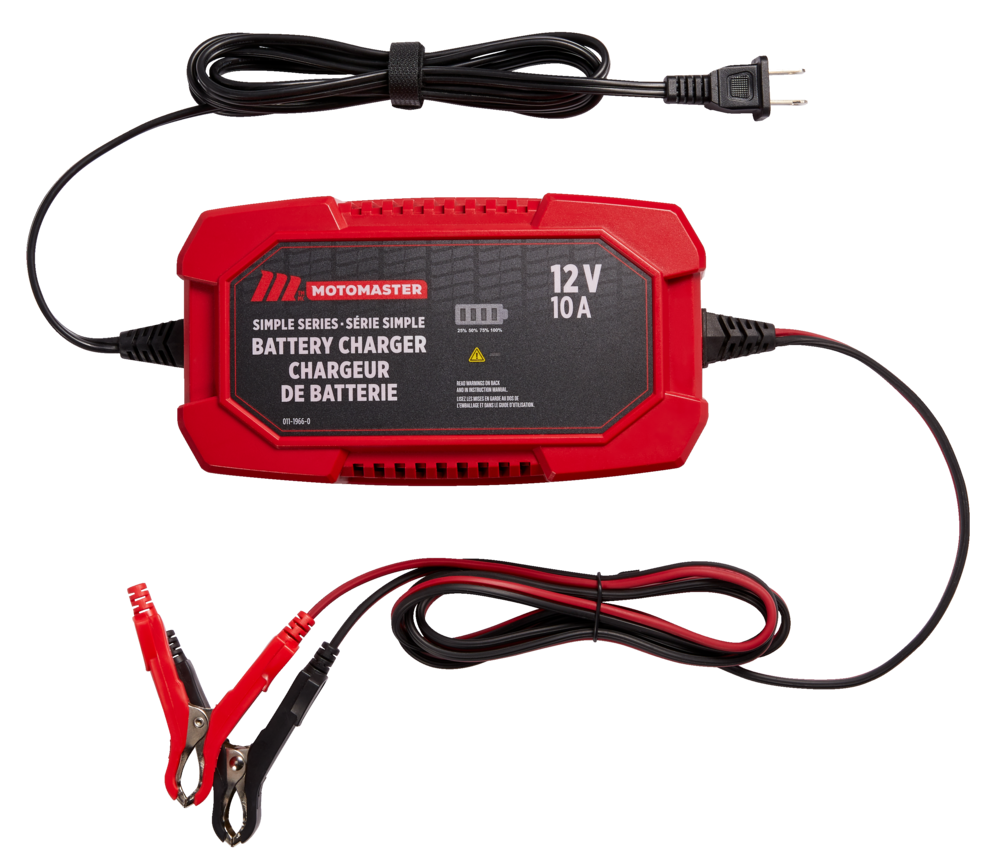 Gain control Dean number Chargeur de batterie intelligent MotoMaster de série simple, entièrement  automatique, 10 a, 12 V | Canadian Tire