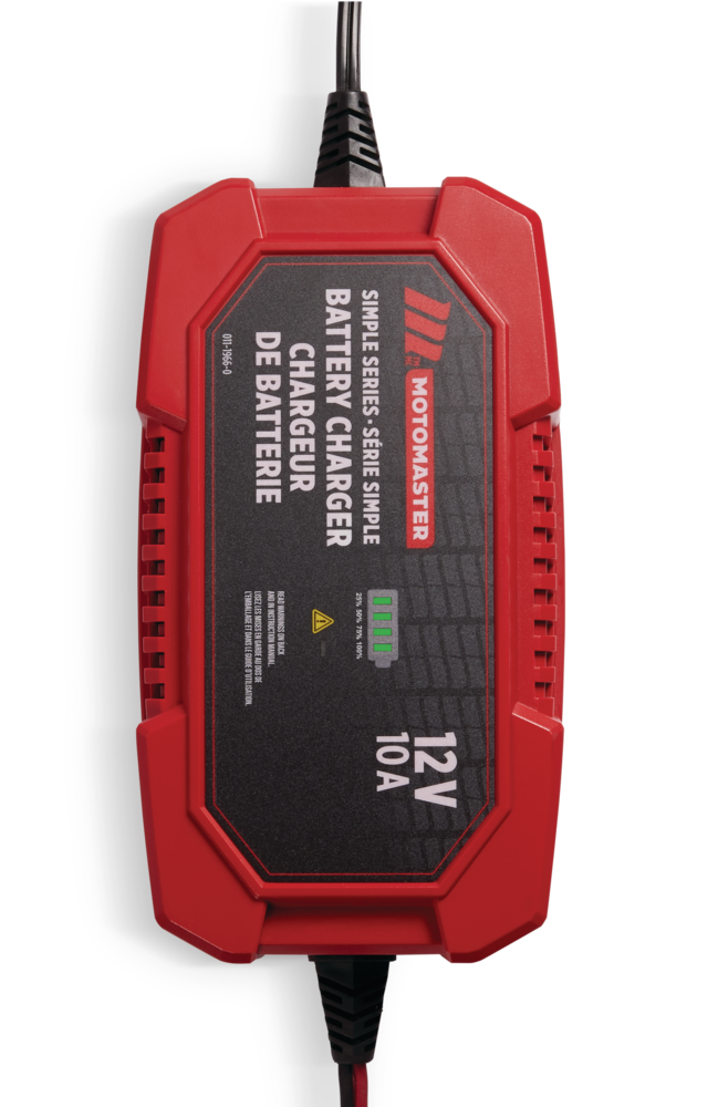 Chargeur de batterie intelligent intégré MotoMaster de série simple,  entièrement automatique, 1,5 a, 6 V/12 V