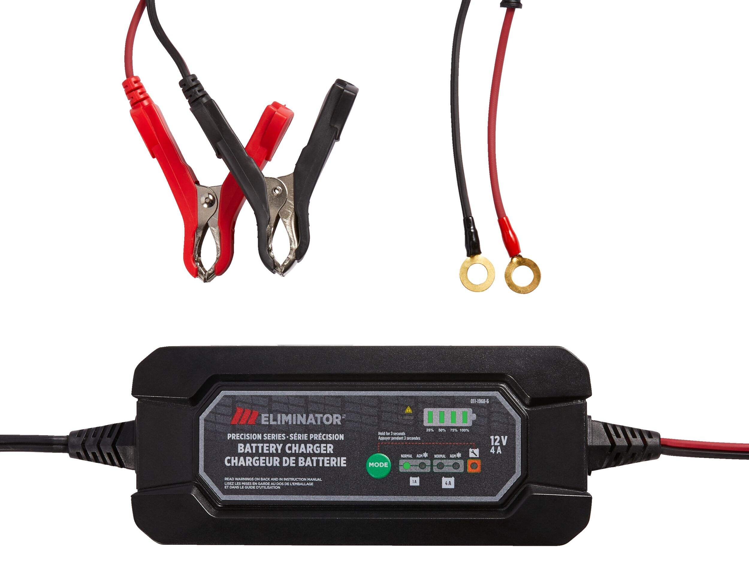 MotoMaster Eliminator Precision Series Smart Battery Charger/Maintainer, Fully Automatic, 4/1