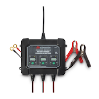 MotoMaster Eliminator Precision Series 3-Bank Smart Battery Charger/Maintainer, 3X1-Amp, 12V Front_Flat