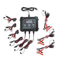 MotoMaster Eliminator Precision Series 3-Bank Smart Battery Charger/Maintainer, 3X1-Amp, 12V Composite_or_Mixed