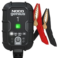 NOCO GENIUS1 Smart Battery Charger/Maintainer/Desulfator, 1-Amp, 6V/12V Front_Flat