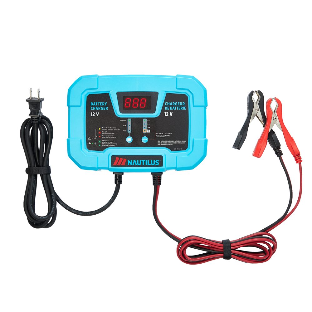 MotoMaster Nautilus Smart Battery Charger/Maintainer, 15/8/2Amp, 12V