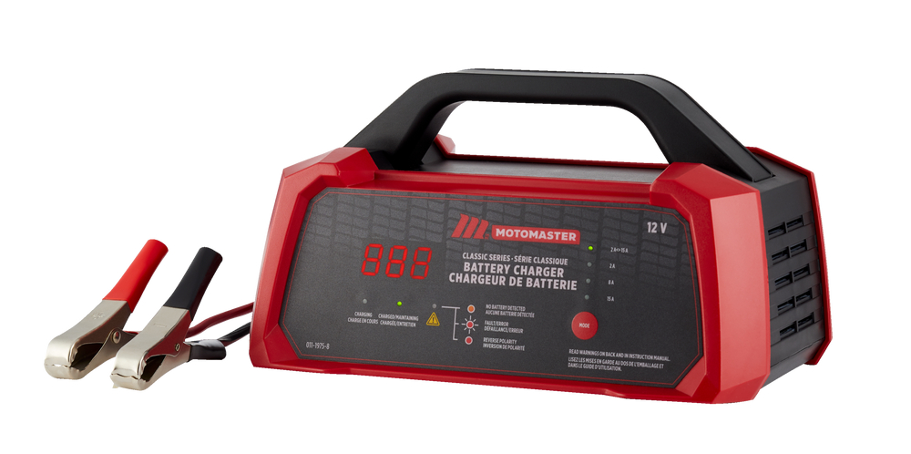 MotoMaster Classic Series Smart Battery Charger/Maintainer, Fully  Automatic, 15/8/2-Amp, 12V | Canadian Tire