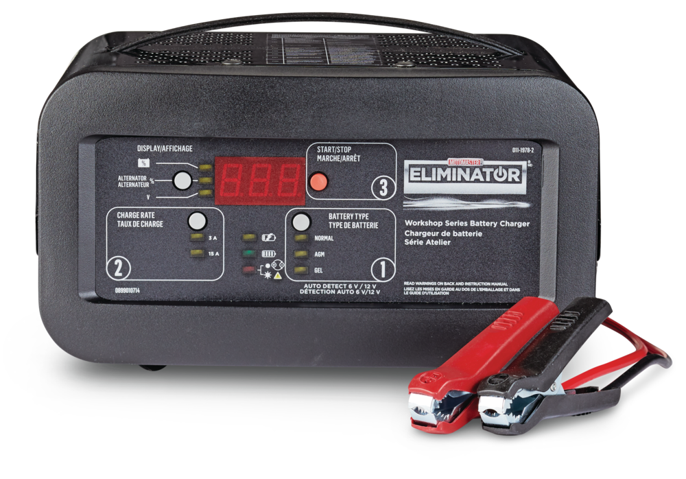Motomaster Eliminator Workshop Series Smart Battery Charger Fully