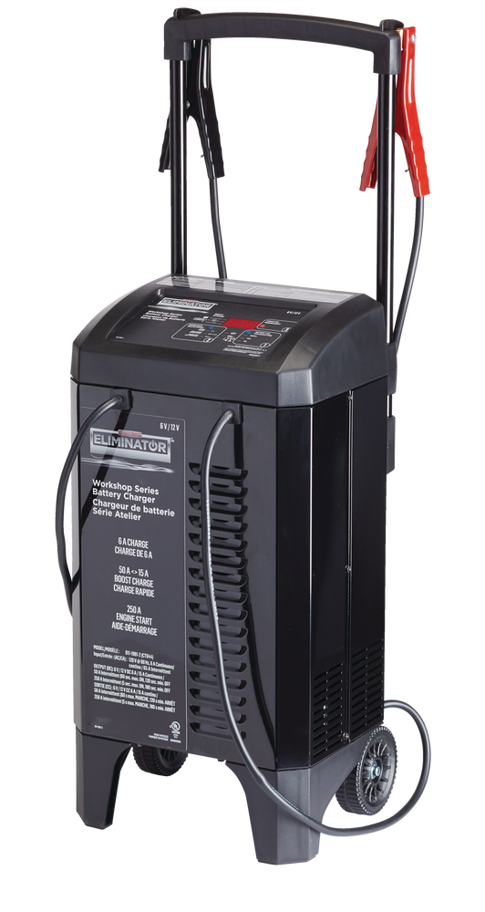Heavy Duty 6 volt 12V Wheeled 250 Amp Automatic Car Battery Charger Jump Starter 