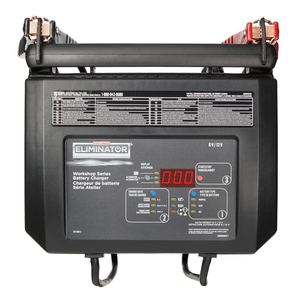 Motomaster Eliminator Workshop Series Wheeled Smart Battery Charger