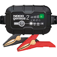 NOCO GENIUS2 Smart Battery Charger/Maintainer/Desulfator, 2-Amp, 6V/12V Composite_or_Mixed