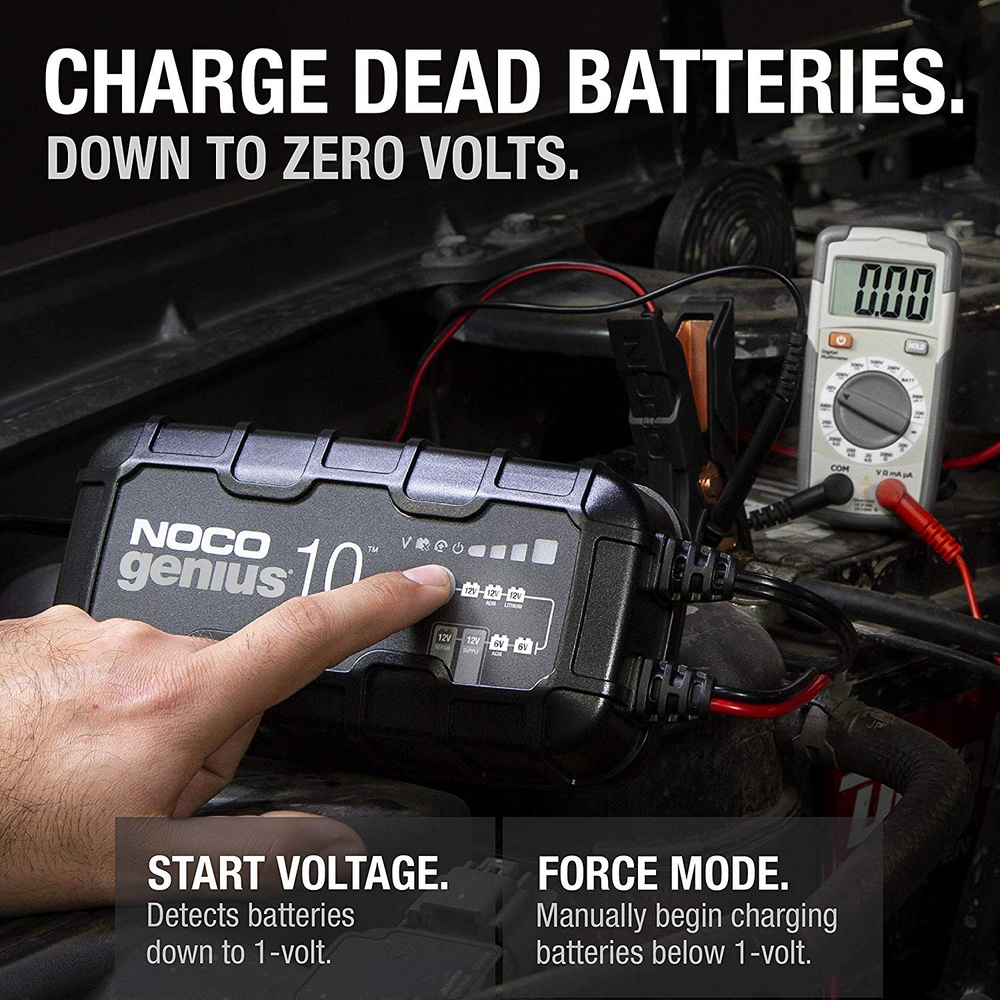 NOCO GENIUS10 Smart Battery Charger/Maintainer/Desulfator, 10Amp, 6V/12V Canadian Tire