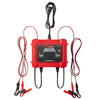MotoMaster Simple Series 2-Bank Smart Battery Charger/Maintainer, 2x2-Amp, 12V Overhead_Flat