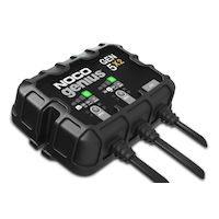 NOCO GEN5X2 Onboard Smart Battery Charger/Maintainer/Desulfator, 2-Bank, 10-Amp, 12V Front_Angled_Right