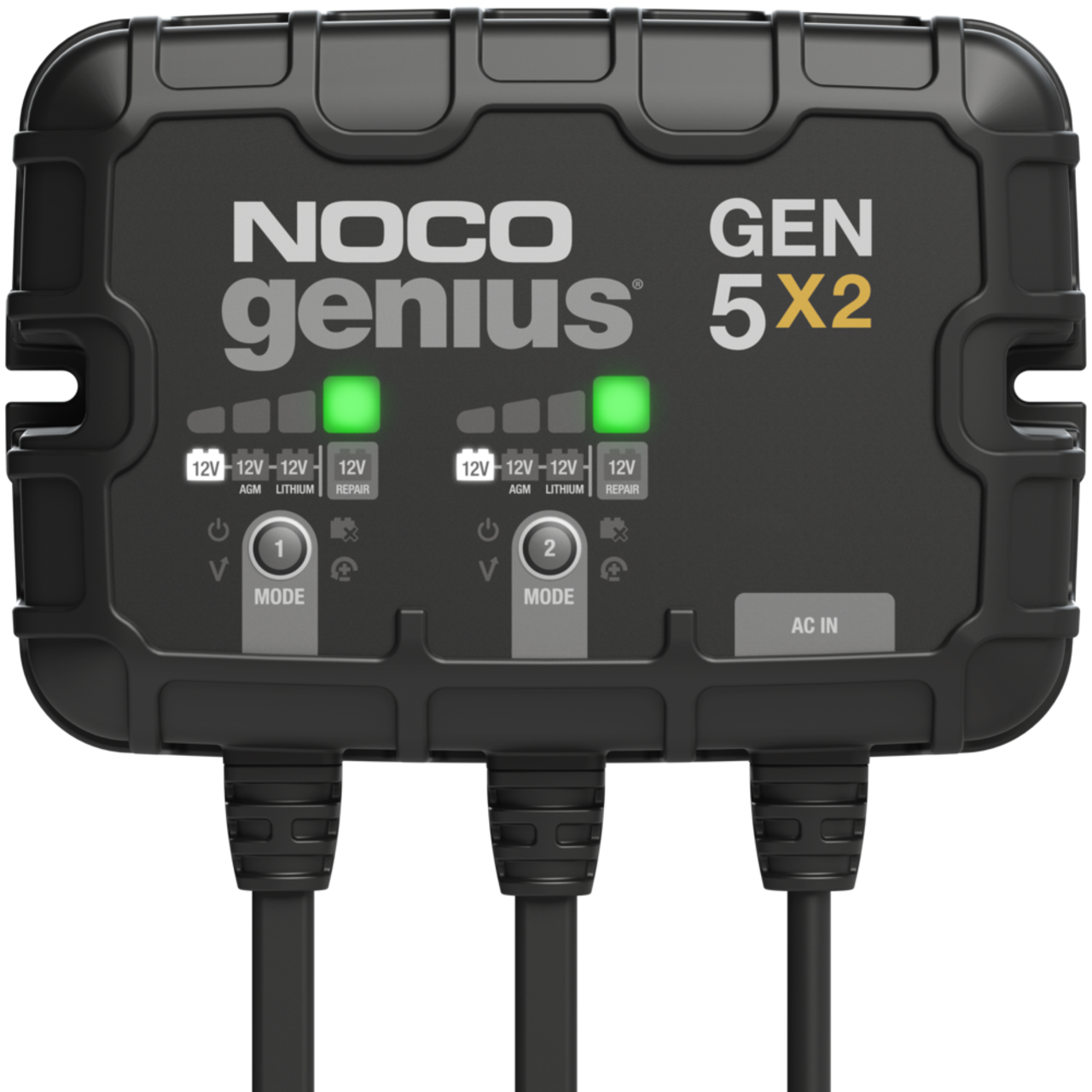 Chargeur de batterie intelligent NOCO GENIUS2,  chargeur/mainteneur/Desulfator, 2 a, 6 V/12 V.