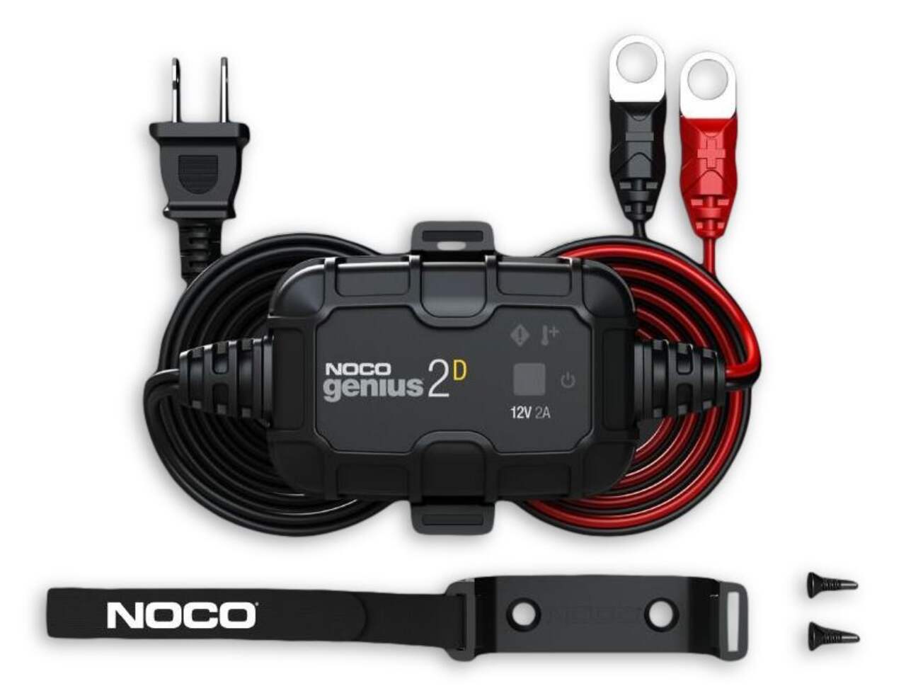 NOCO GENIUS2D, 2A Direct-Mount Onboard Car Battery Charger, 12V Automotive  Charger, Battery Maintainer, Trickle Charger, Float Charger and Desulfator