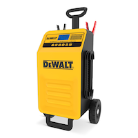 DEWALT DXAEC200CA Rolling Battery Charger/Maintainer, 40/3-Amp with 200-Amp Engine Start, 12V Front_Three_Fourths_Angled_Left