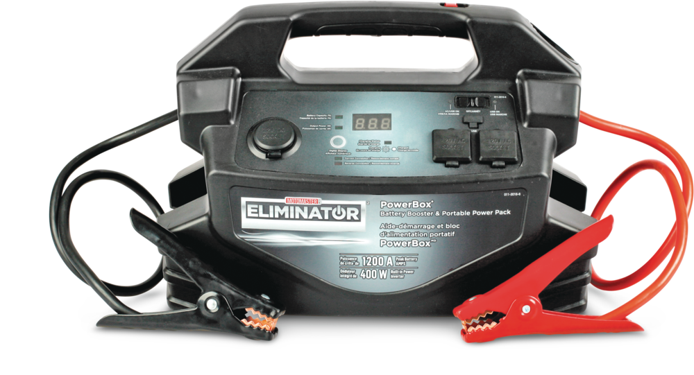 MotoMaster Eliminator PowerBox® Portable Power Pack & Battery Booster/Jump Starter, 1200 Peak