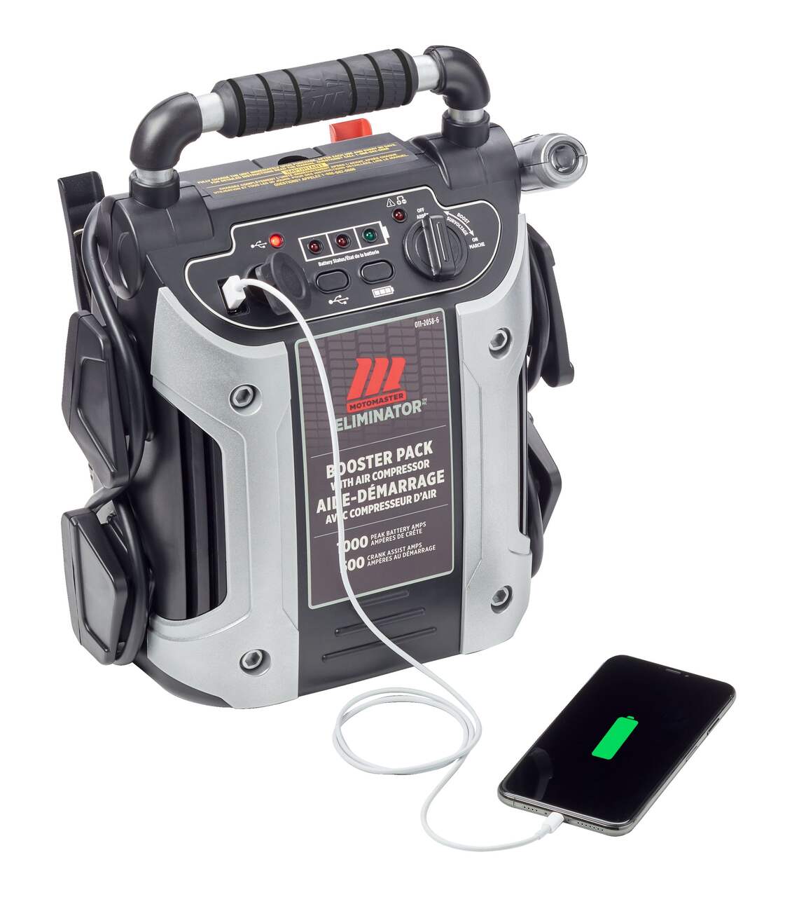 Onduleur MotoMaster Eliminator de 2000 W avec câbles de batterie, ensemble  de fusibles et télécommande câblée