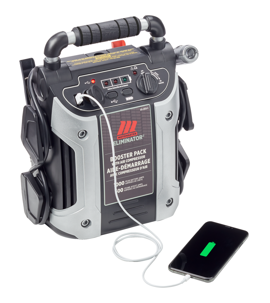 MotoMaster Eliminator 1000A Booster Pack with Air Compressor Canadian