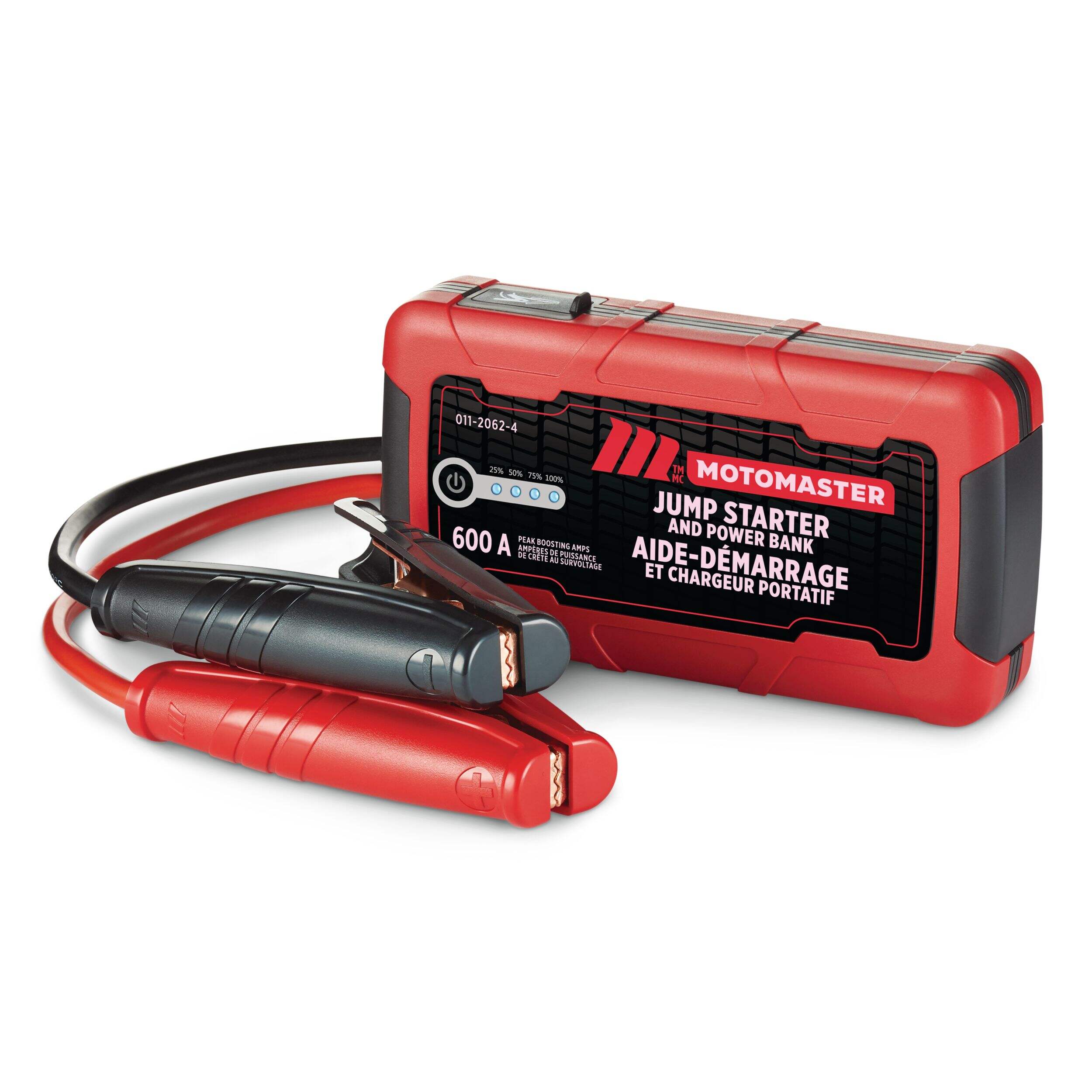 MotoMaster Booster Pack/Jump Starter & USB Power Bank, Lithium-ion, 600-Amp, 12V Composite_or_Mixed