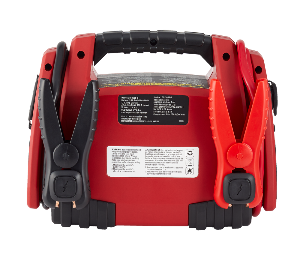 MotoMaster Booster Pack/Jump Starter, with Air Compressor, 900 Peak Amp, 12V Canadian Tire