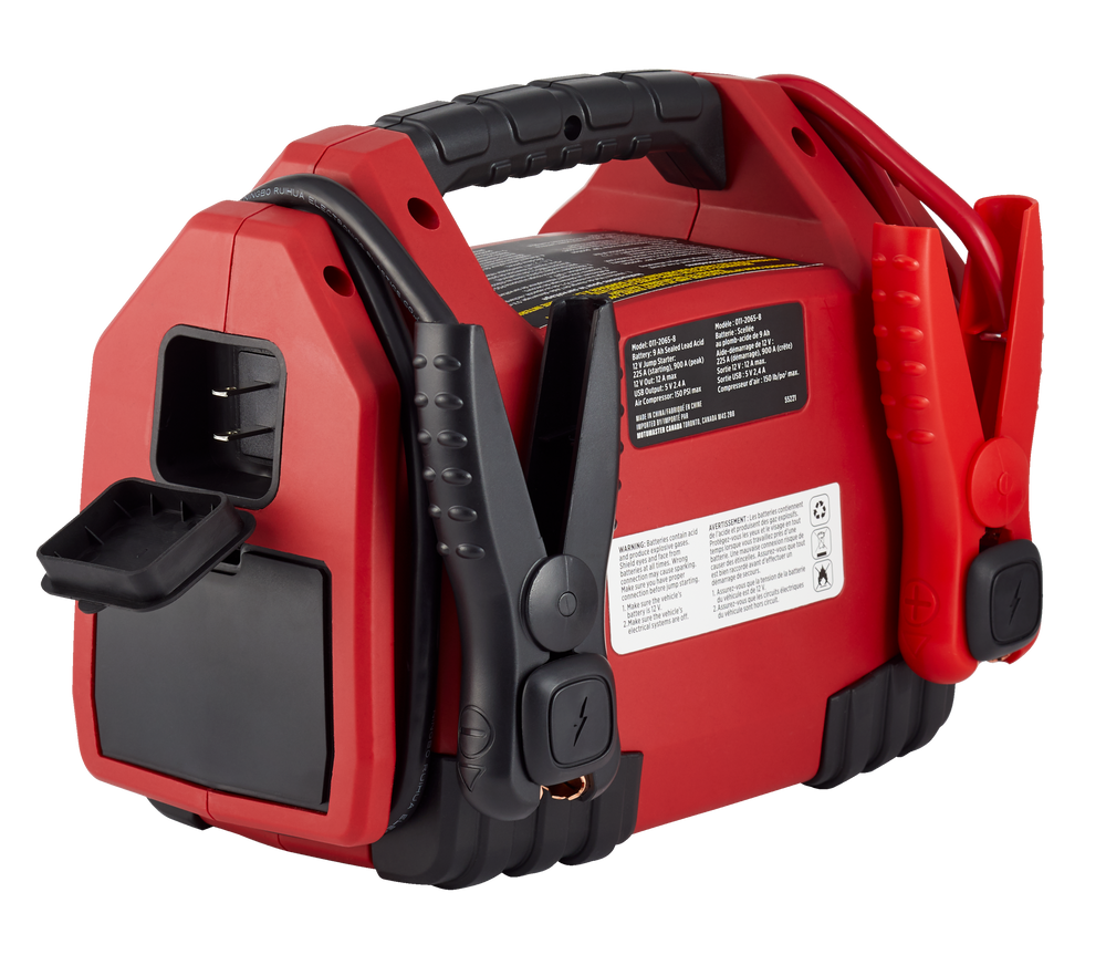 MotoMaster Booster Pack/Jump Starter, with Air Compressor, 900 Peak Amp