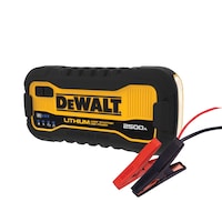 DEWALT DXAELJ25CA Lithium Booster Pack/Jump Starter with USB Power Bank, 2500A Front_Angled_Left