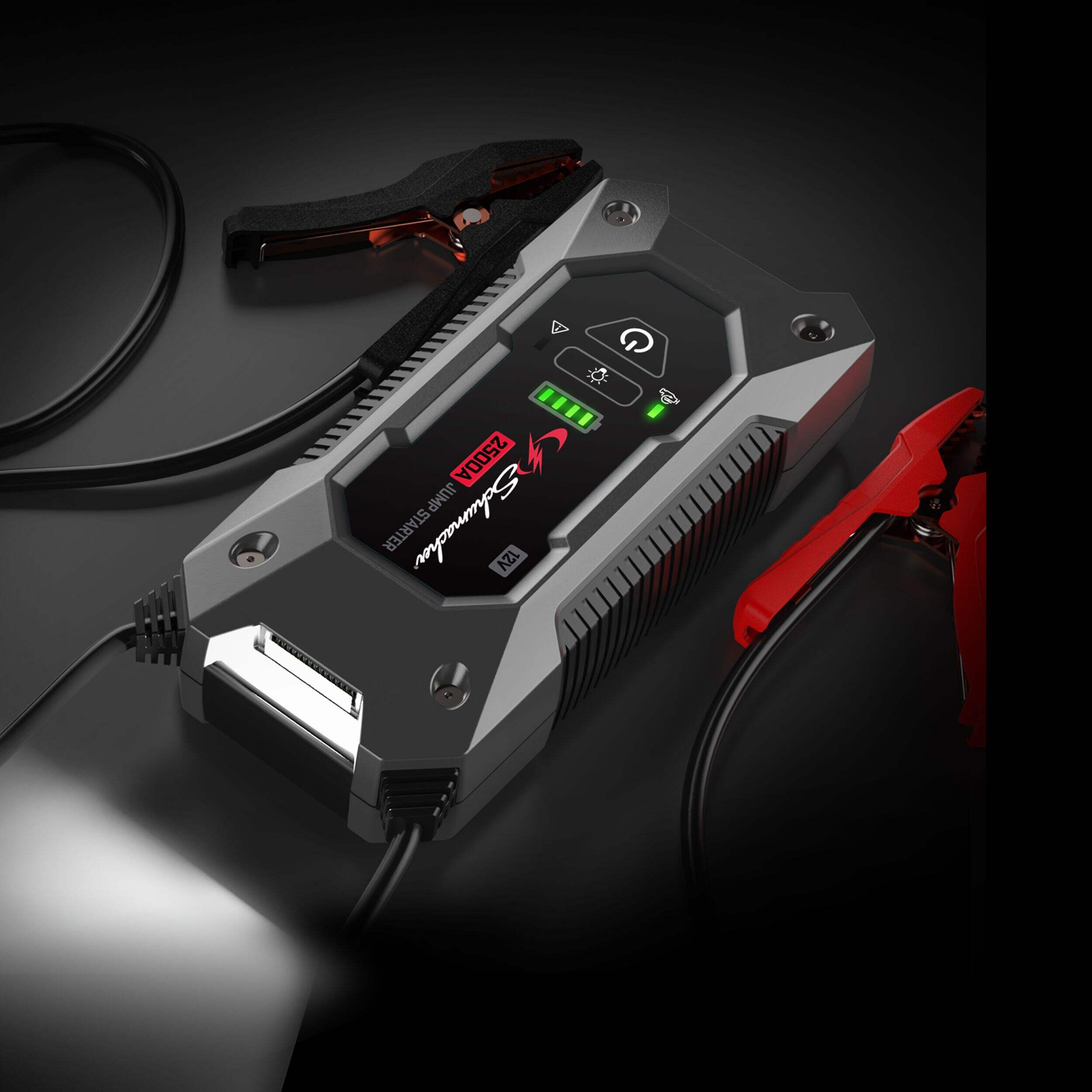 Schumacher 2500A SL1596 Lithium Rugged Jump Starter and USB Power