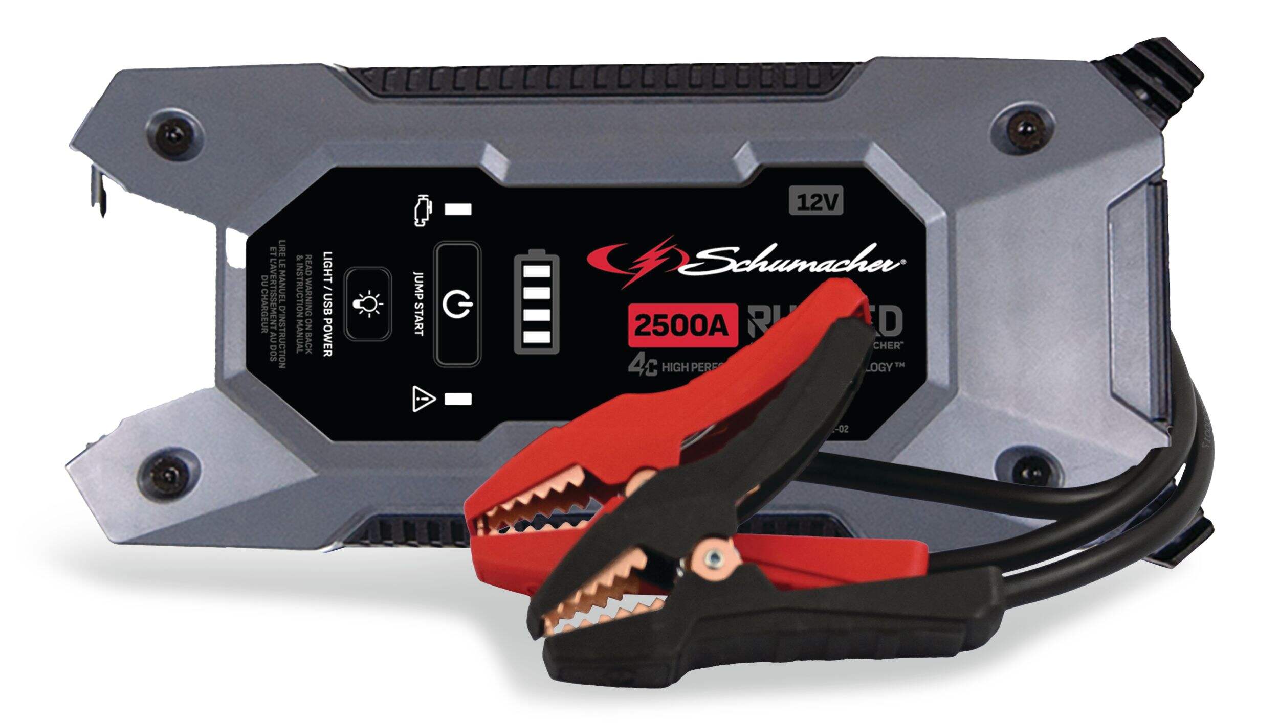 Schumacher 2500A SL1596 Lithium Rugged Jump Starter and USB Power Source Composite_or_Mixed