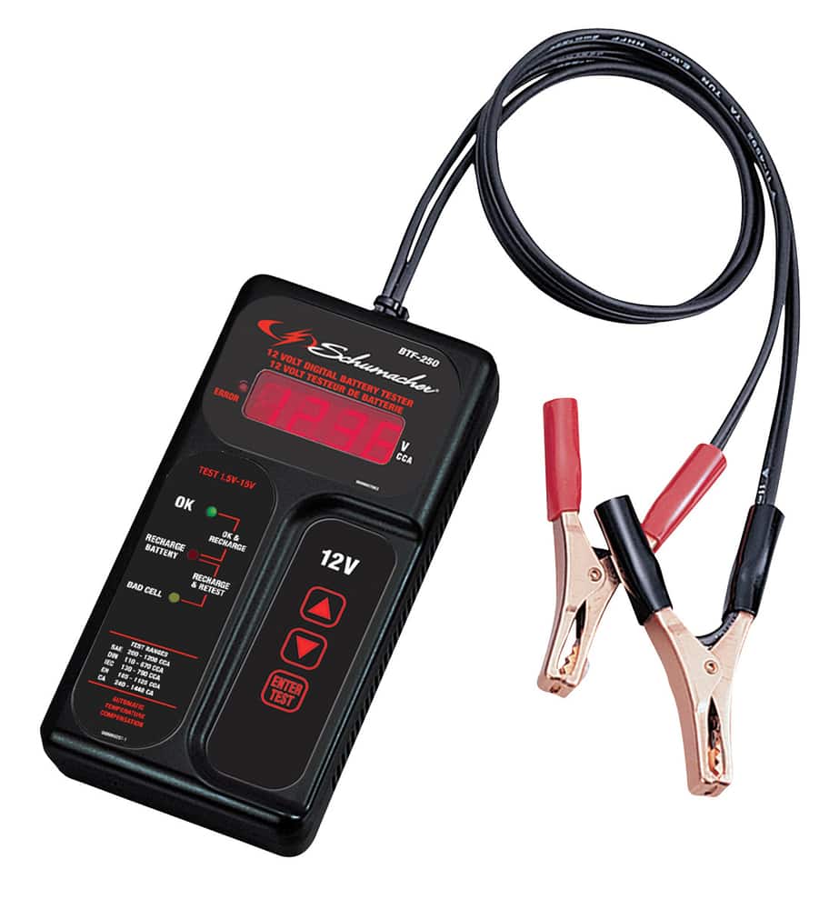 SCHUMACHER ELECTRIC, Digital, 7 to 12V, Battery Tester - 444N25