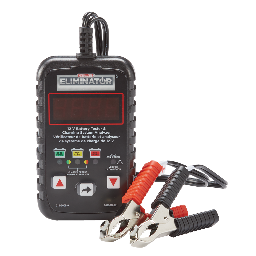 MotoMaster Eliminator Digital 12V Battery Tester/Analyzer, 12V