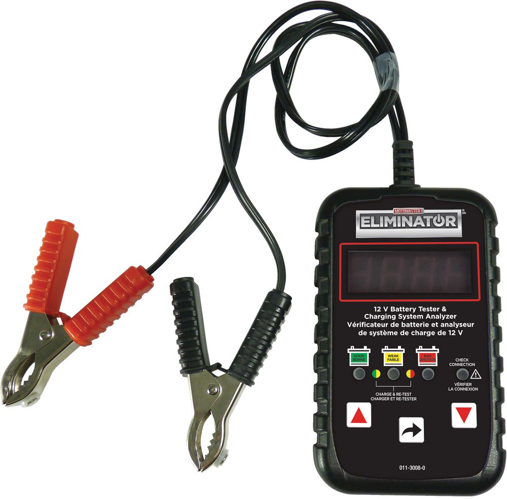 MotoMaster Eliminator Digital 12V Battery Tester/Analyzer, 12V