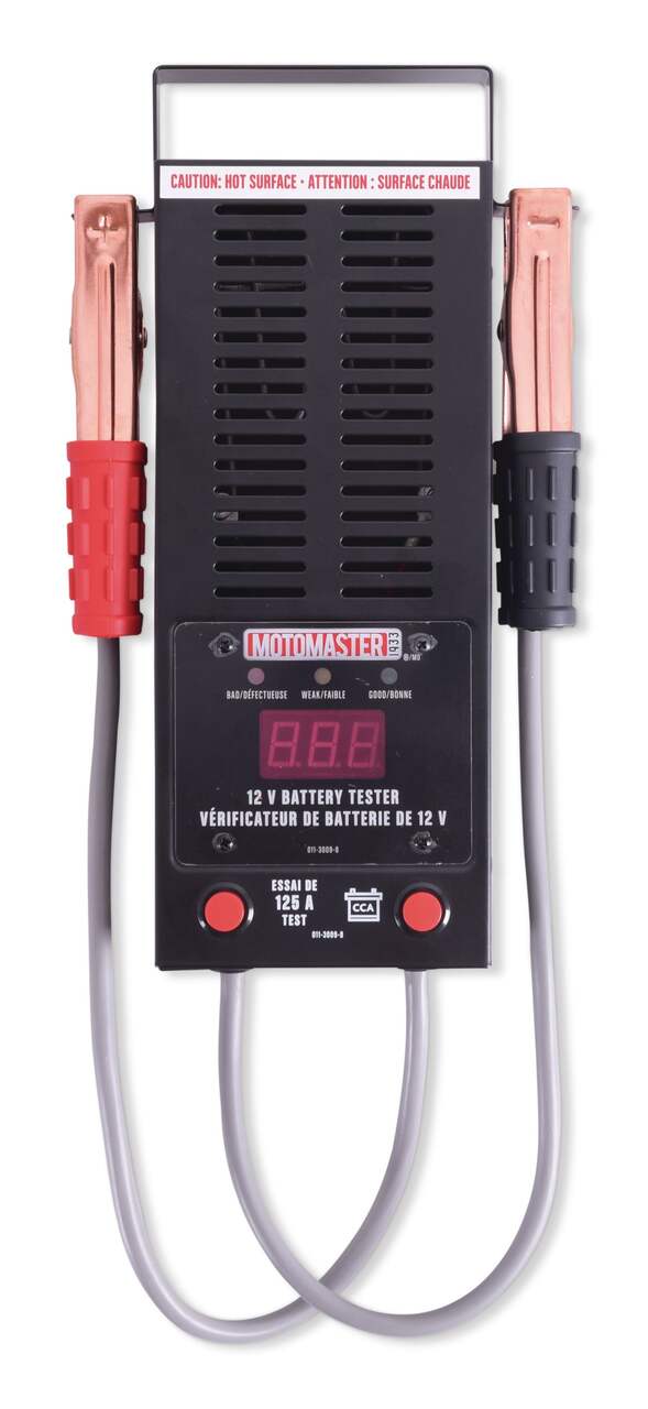 Testeur de batterie MotoMaster, charge de 100 A, 6 V/12 V