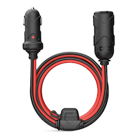 NOCO GC019 12V Socket/Plug Extension Cable, 12-ft Overhead_Flat