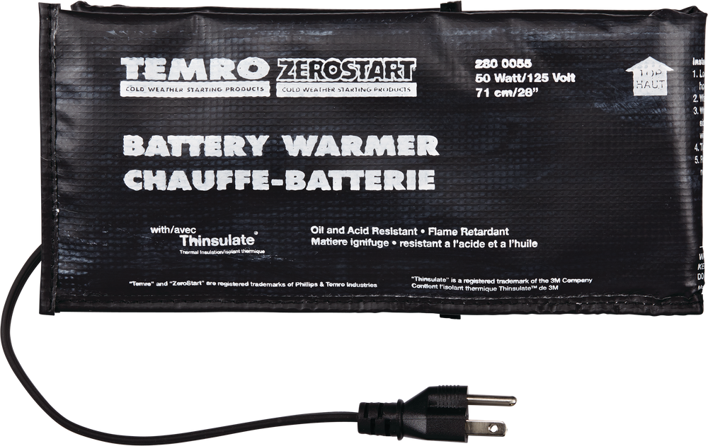 Temro Zerostart 2800055 Battery Warmer\/Blanket, 50W, 28-in | Canadian Tire