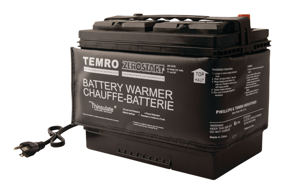 Temro Zerostart 2800055 Battery Warmer/Blanket, 50W, 28in Canadian Tire