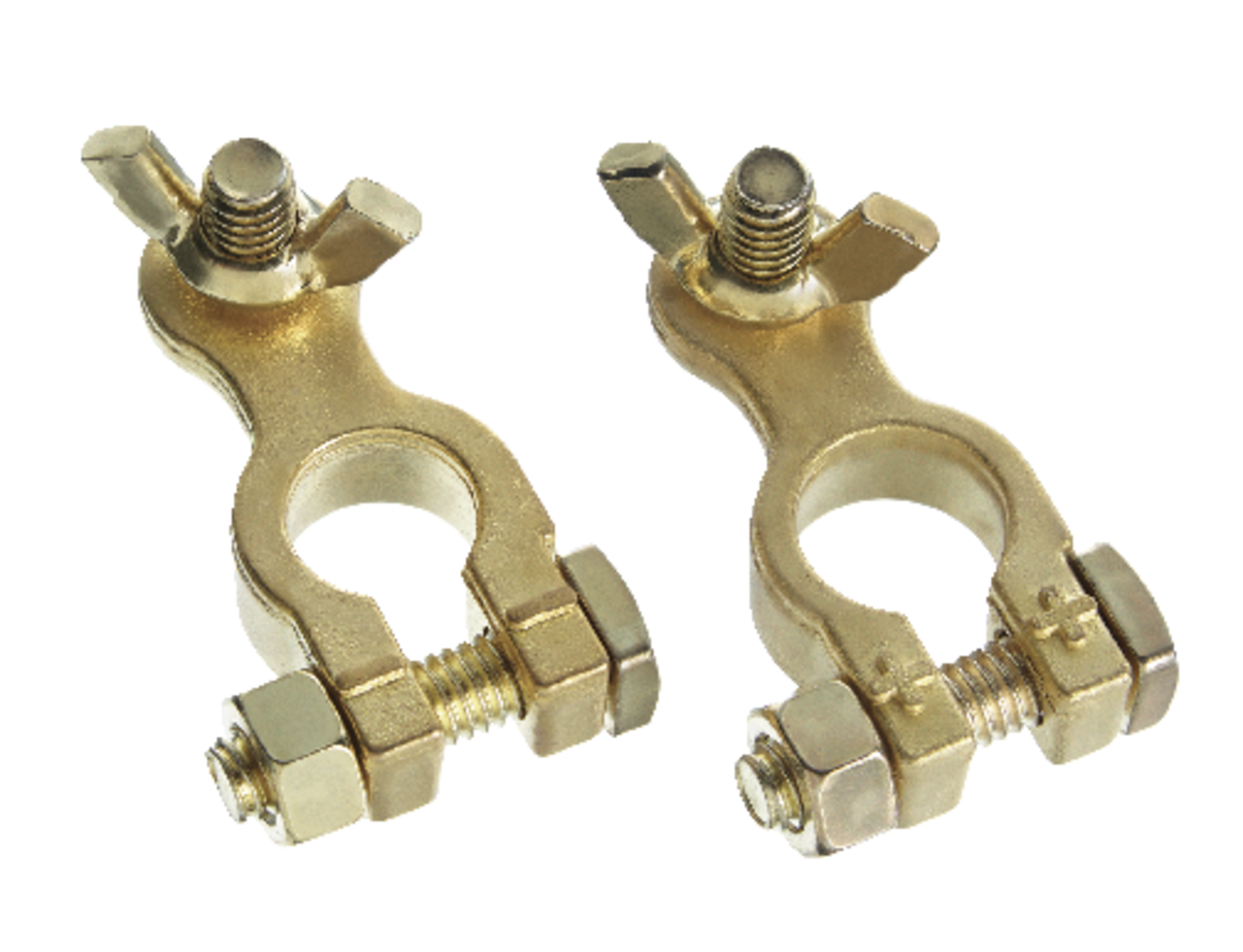 MotoMaster Marine Battery Terminals, Brass Overhead_Plunge