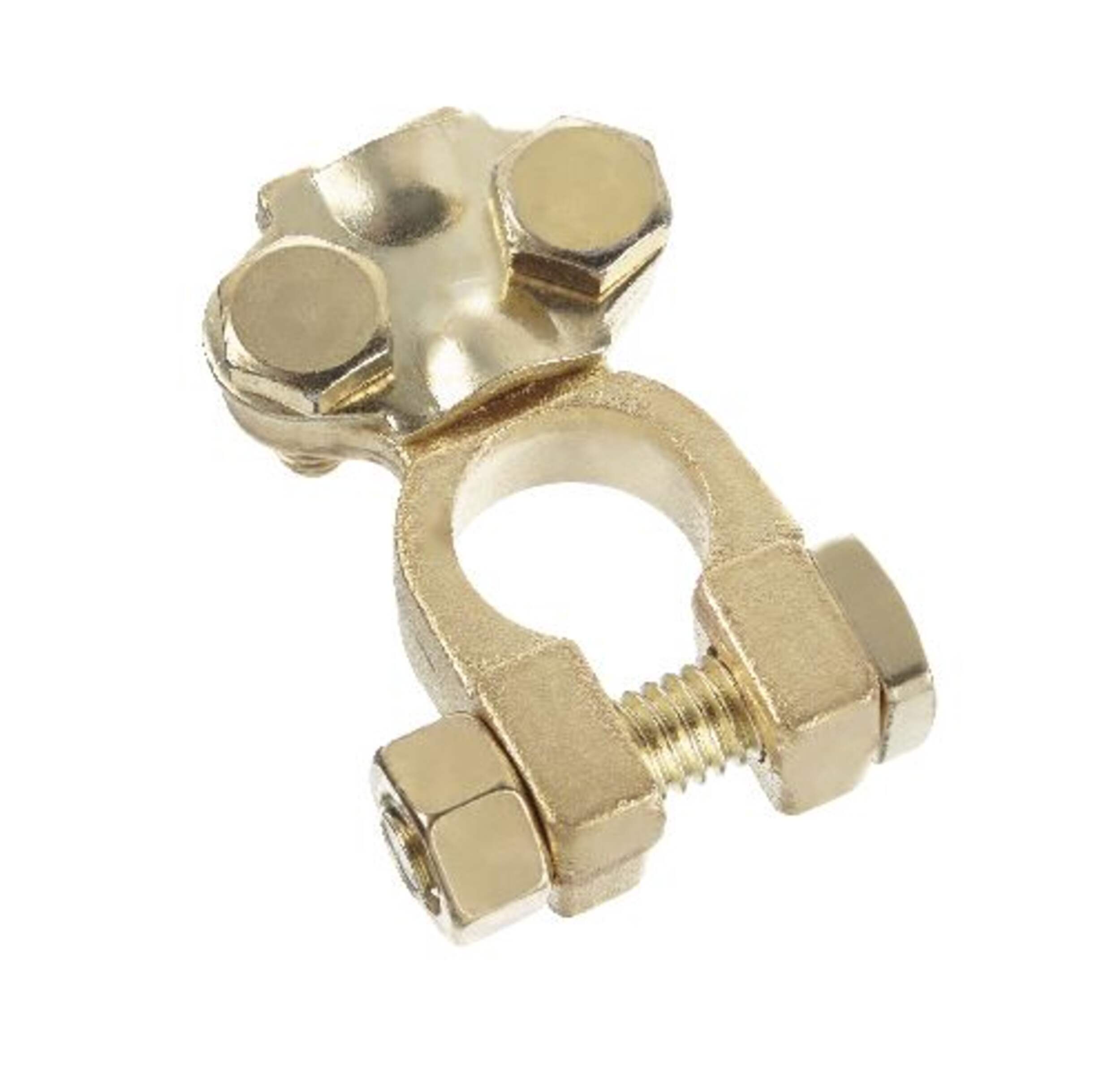 MotoMaster Top Post Battery Terminal, Brass Overhead_Plunge