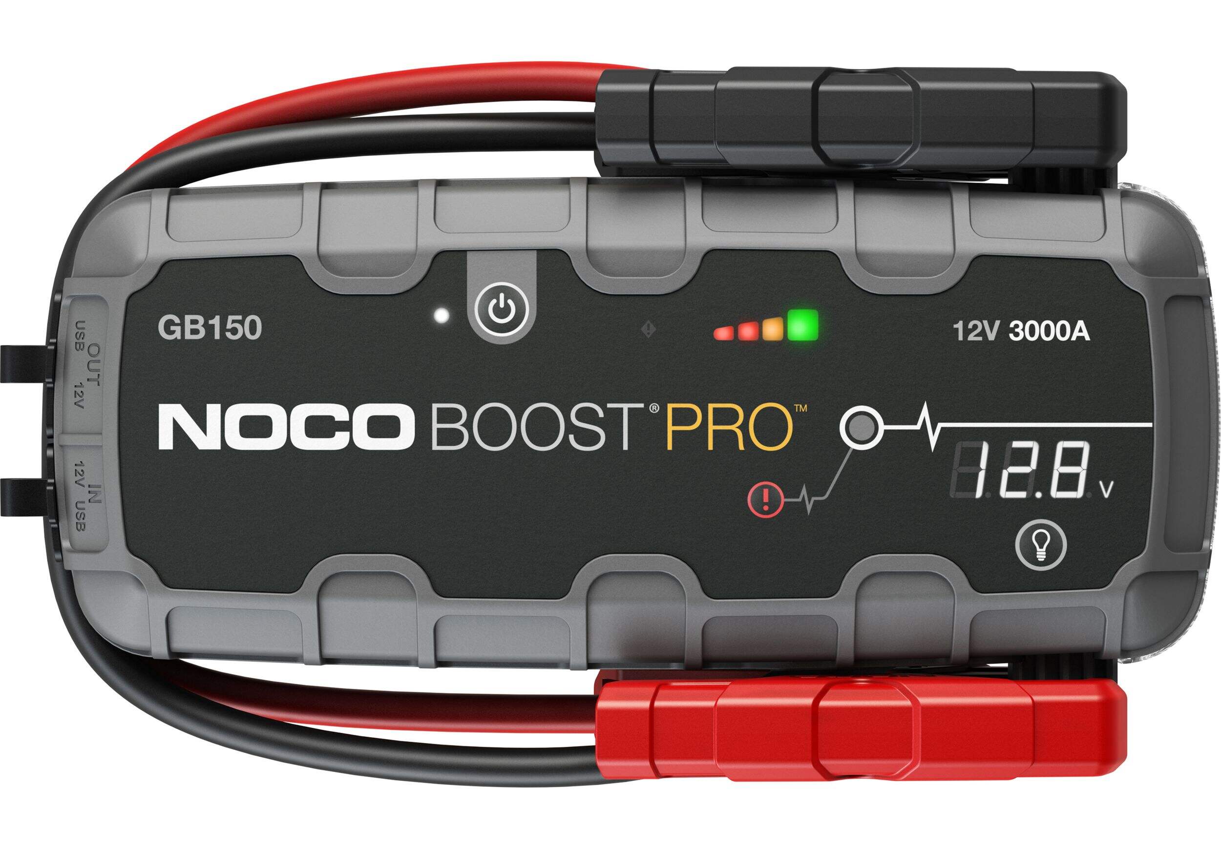 NOCO GB150 Boost Pro Booster Pack/Jump Starter, 3000-Amp, 12V Front_Flat