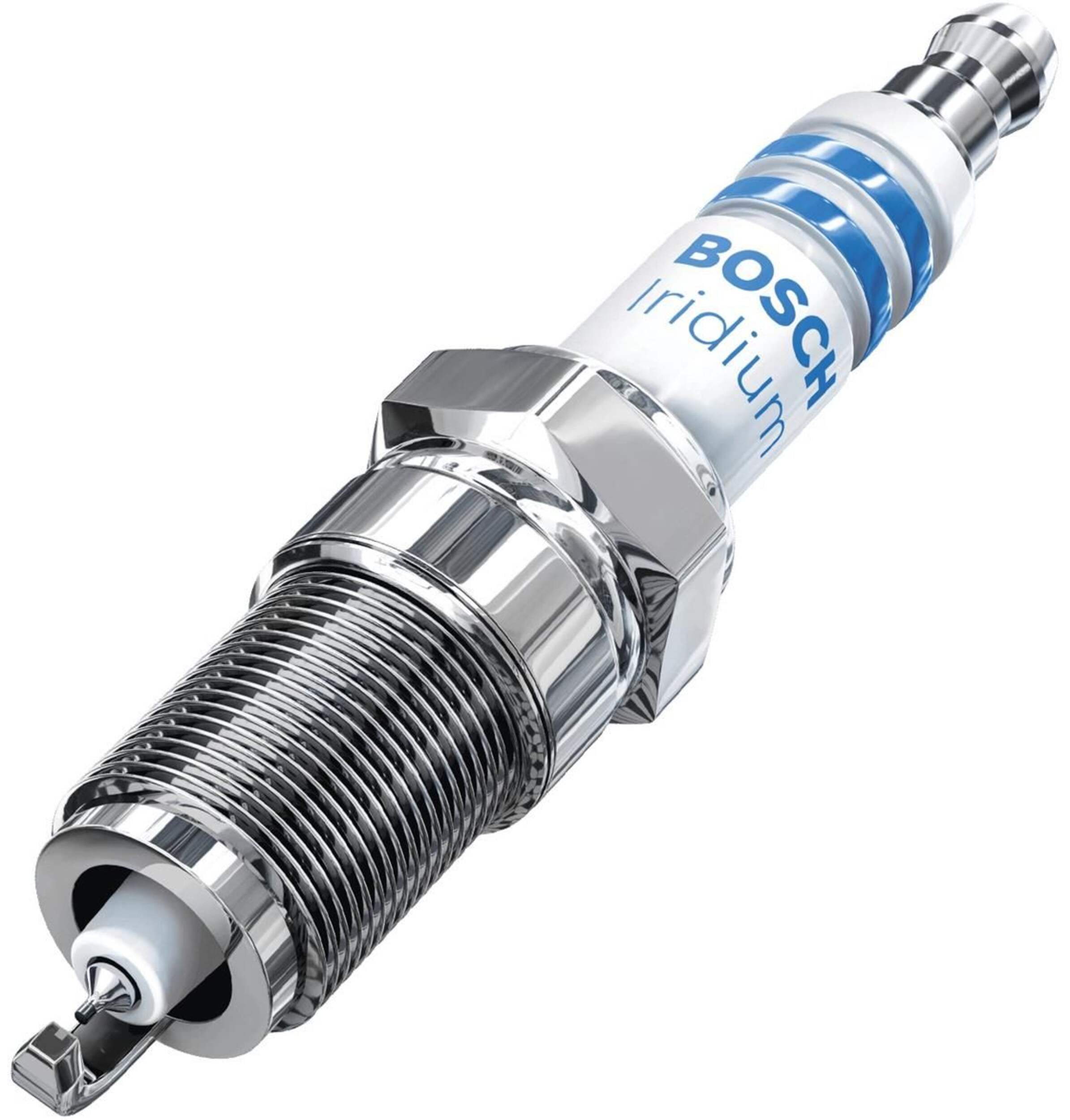 Bosch Iridium Spark Plug, 1-pk Front_Angled_Left